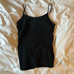 Mossimo Adjustable cami tank with shelf bra in black size large